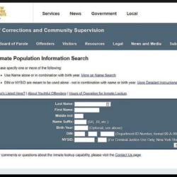 Inmate Population Information Search: NYS DOCCS Website Inmate Search Form