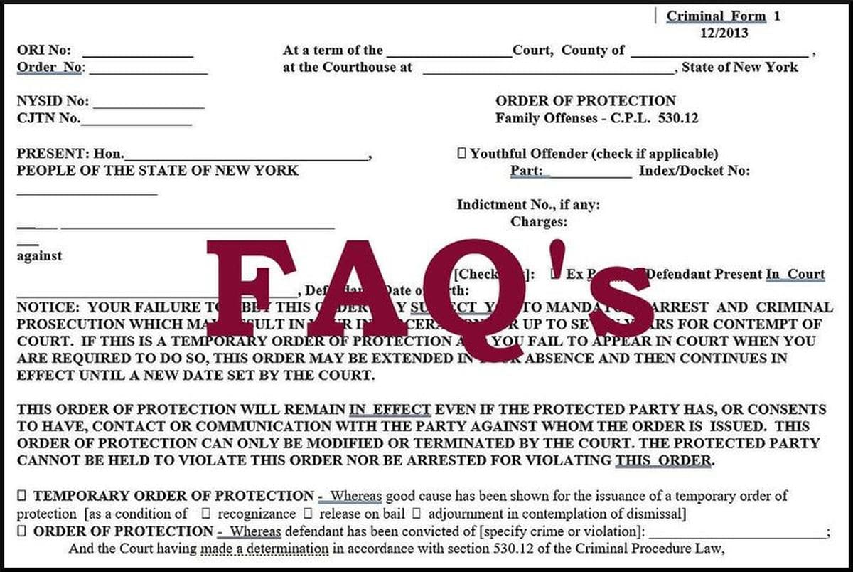 What Happens If You Violate an Order of Protection in NY?