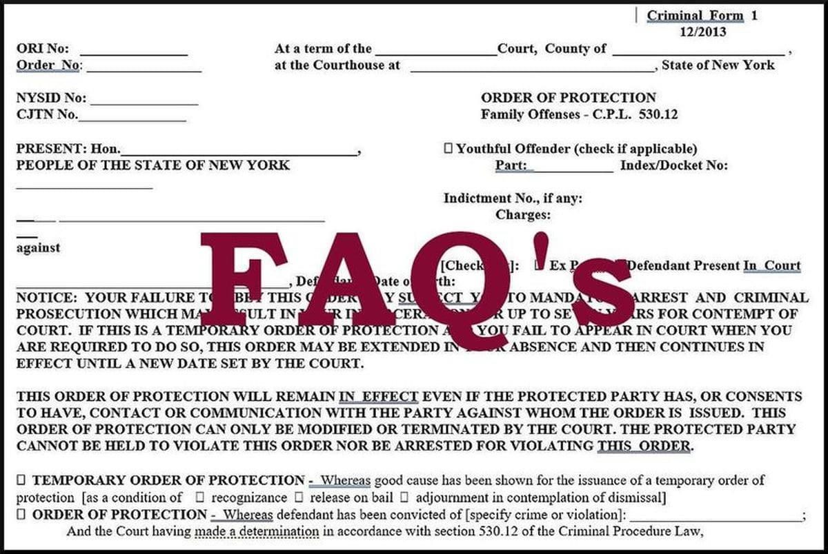 No Contact Restraining Orders In NYC Yermanlaw