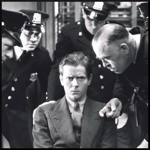 Man Being Interrogated by Police